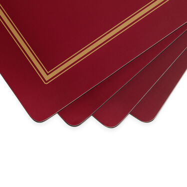 Classic Burgundy Set of 4 Placemats